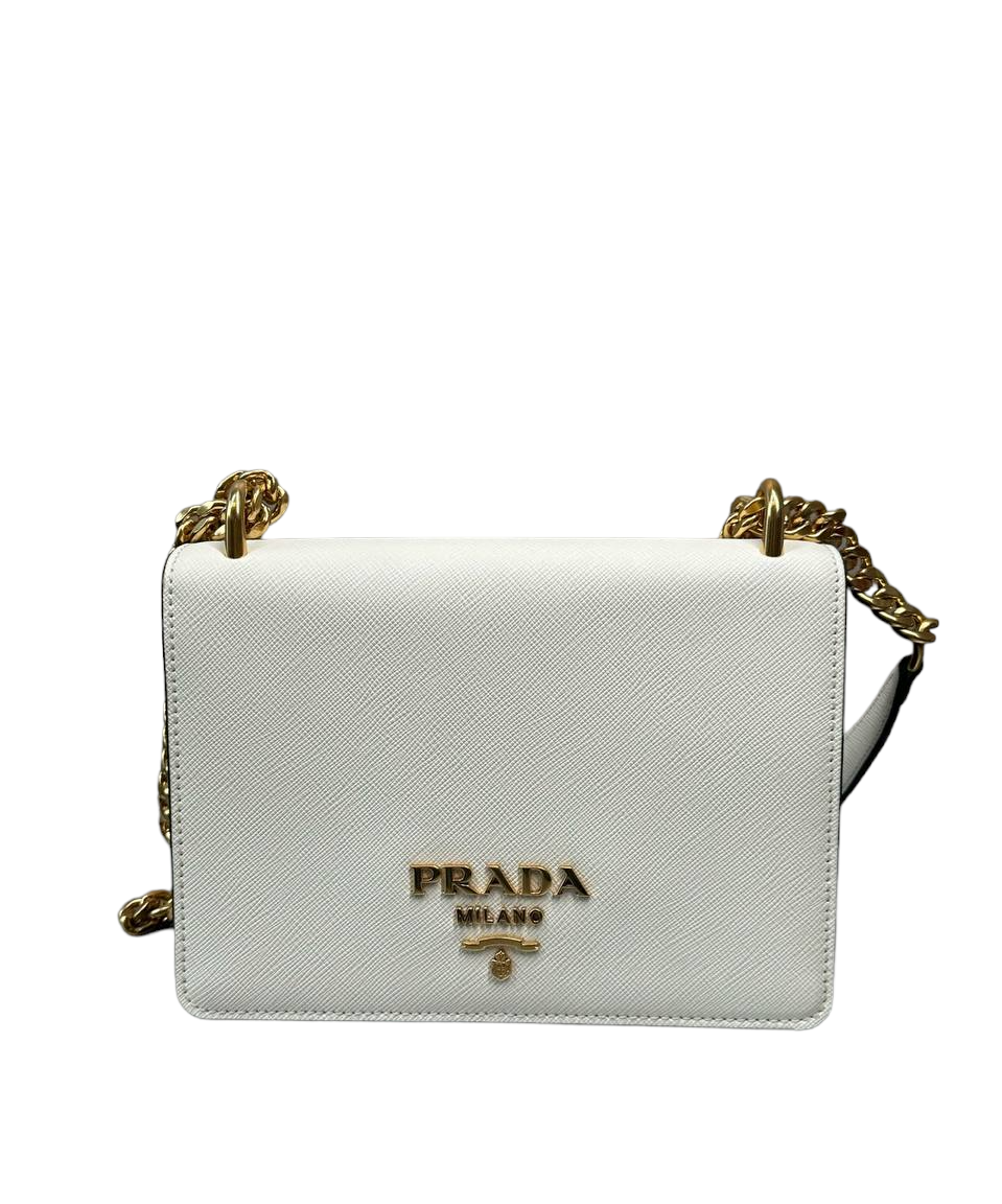 PRADA - Chain Flap Bag Saffiano Leather
