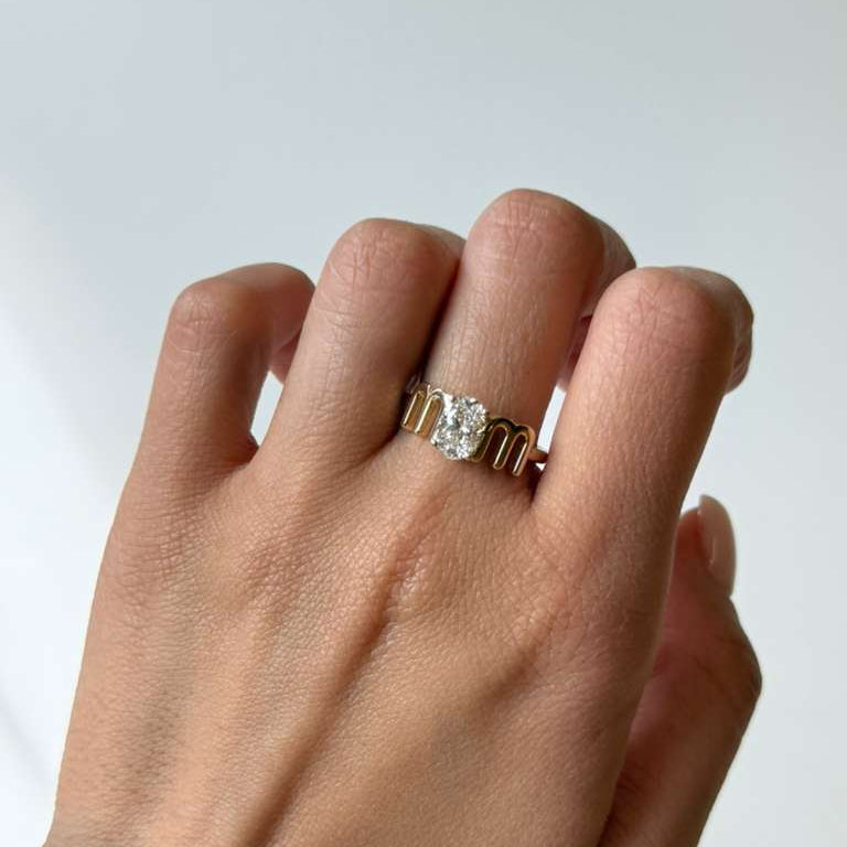TDC - 1 Ct MOM Lab Diamond Ring
