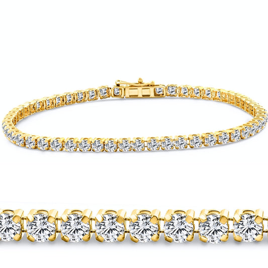 Diamond Tennis Bracelet in Yellow Gold 14K (2.42 CTW)