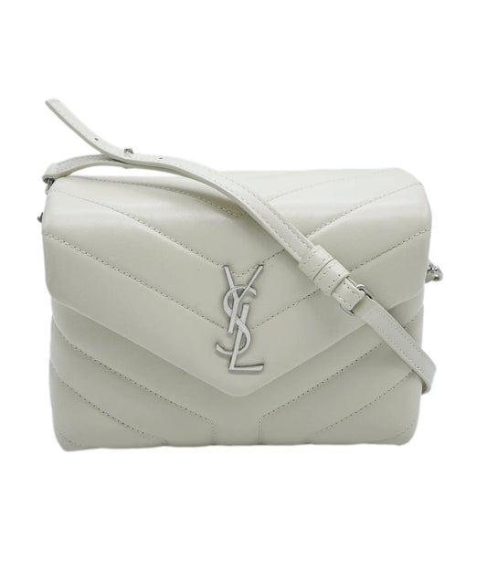 SAINT LAURENT - Blanc Vintage Calfskin Toy Loulou Bag