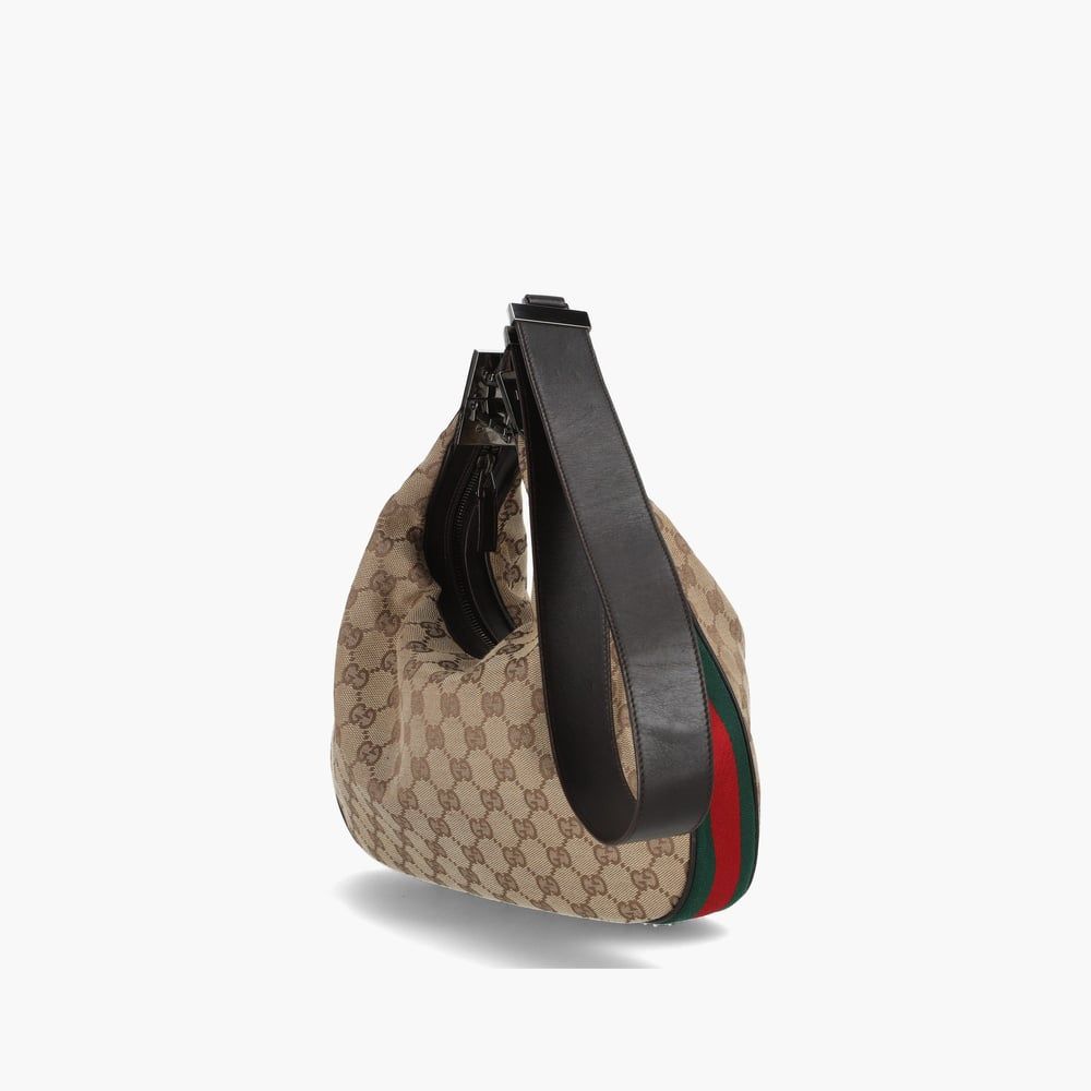 GUCCI - Bolso de hombro con correa de red Gg