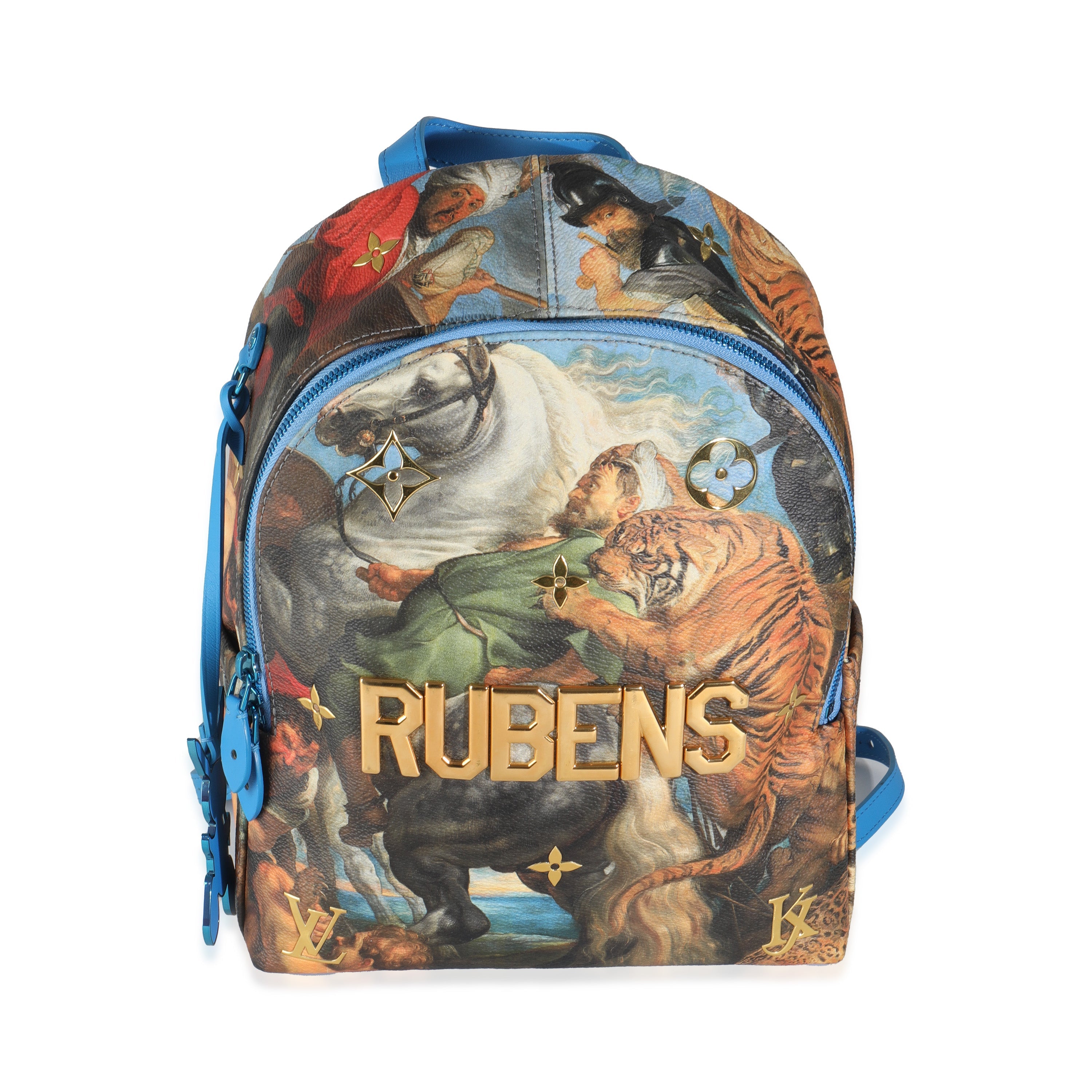 PRE-OWNED x Jeff Koons Multicolor Canvas Rubens Palm Springs Backpack
