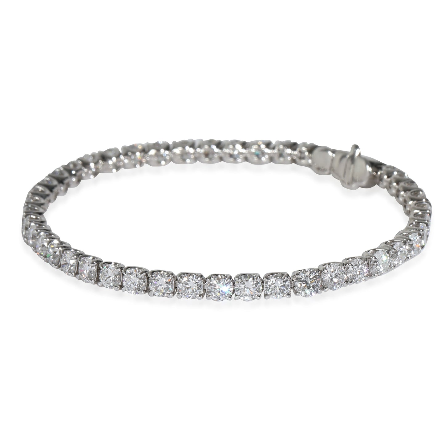 Lab-Grown Diamond Tennis Bracelet in 14K White Gold 9 CTW