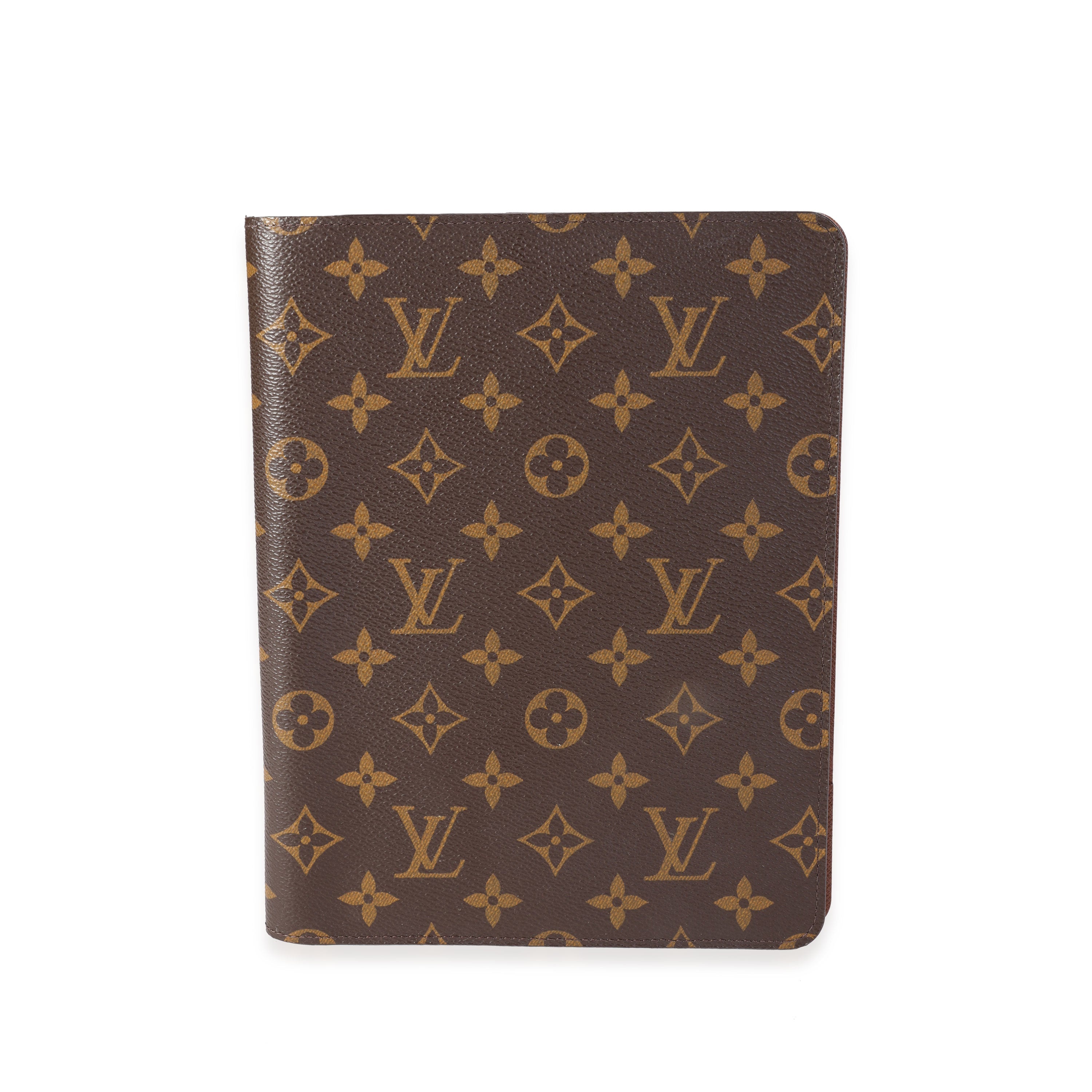 LOUIS VUITTON - Monogram Canvas Desk Agenda Cover