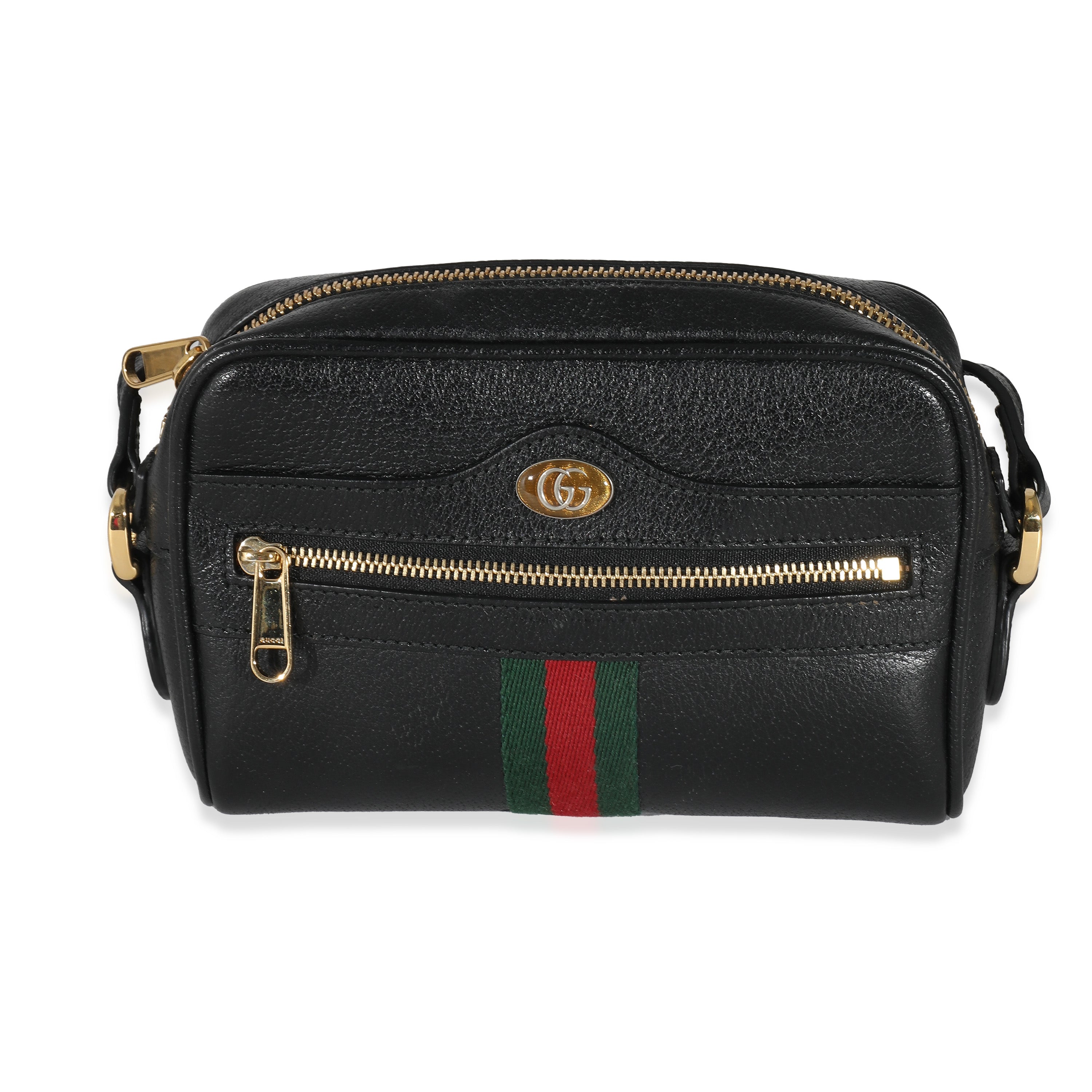 GUCCI - Bolso Ophidia con minibanda de piel negra