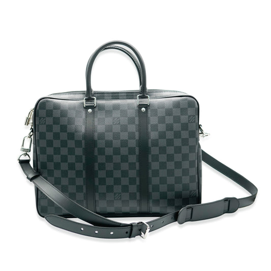 LOUIS VUITTON - Damier Graphite Canvas Porte Documents Voyage PM