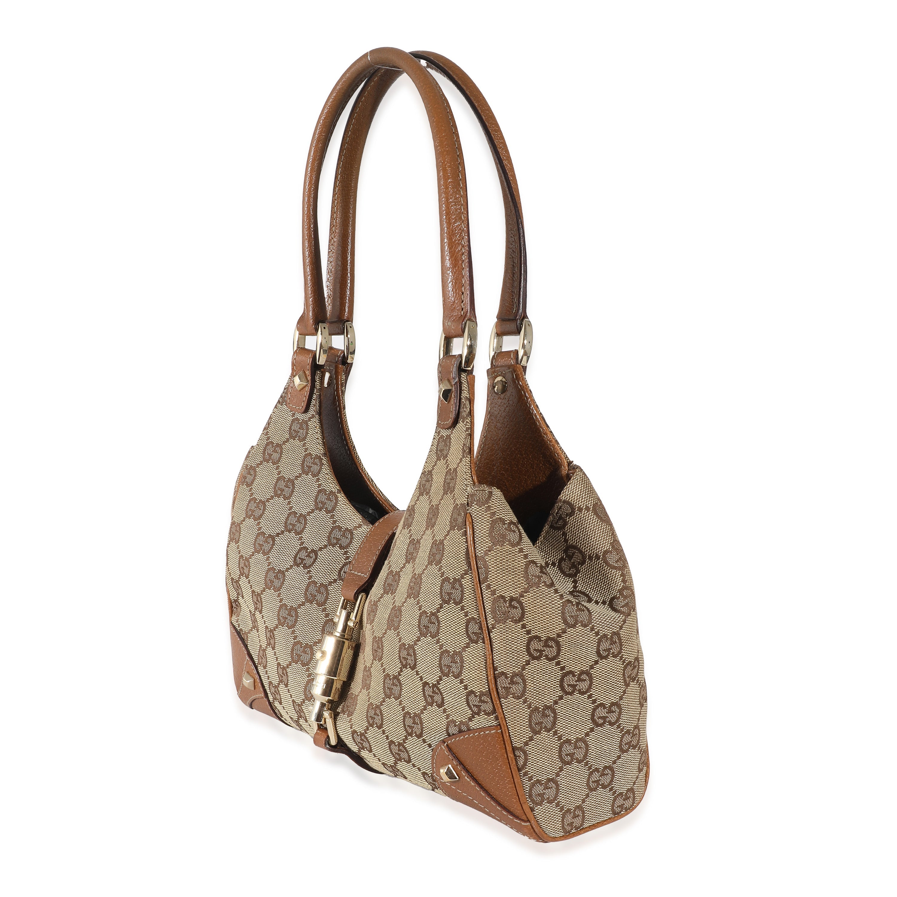 GUCCI - Bolso de mano con diseño de cabeza de clavo en lona GG de Jackie Bardot