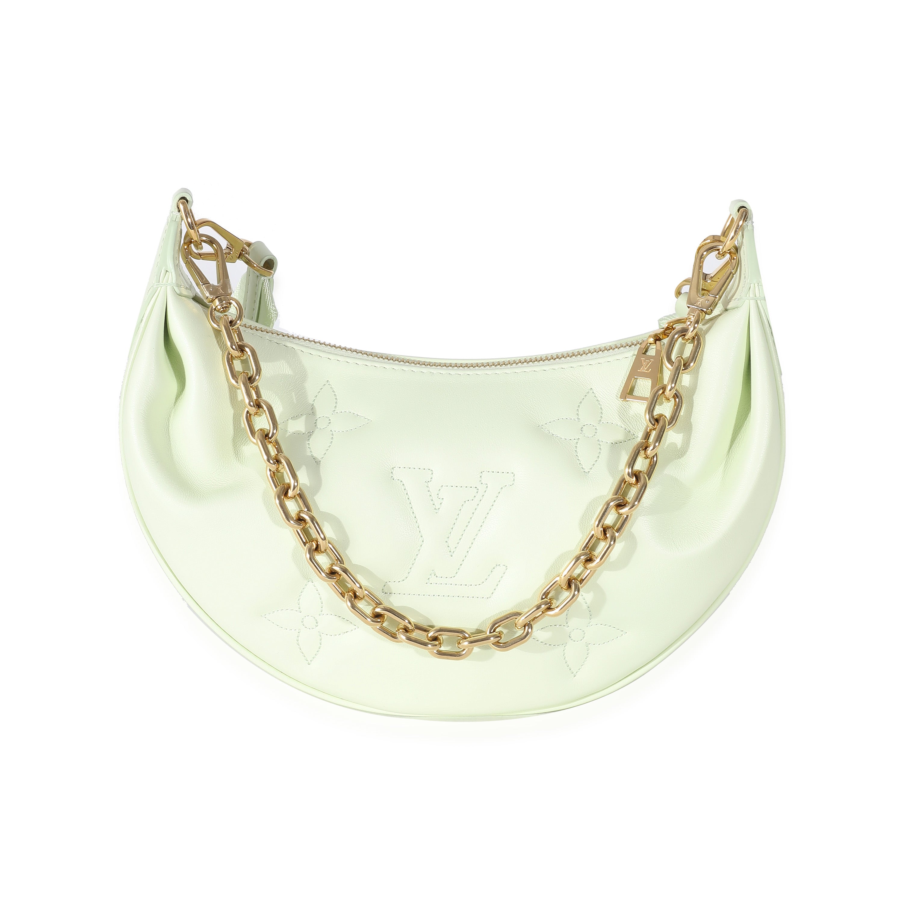 LOUIS VUITTON - Light Green Bubblegram Calfskin Over The Moon