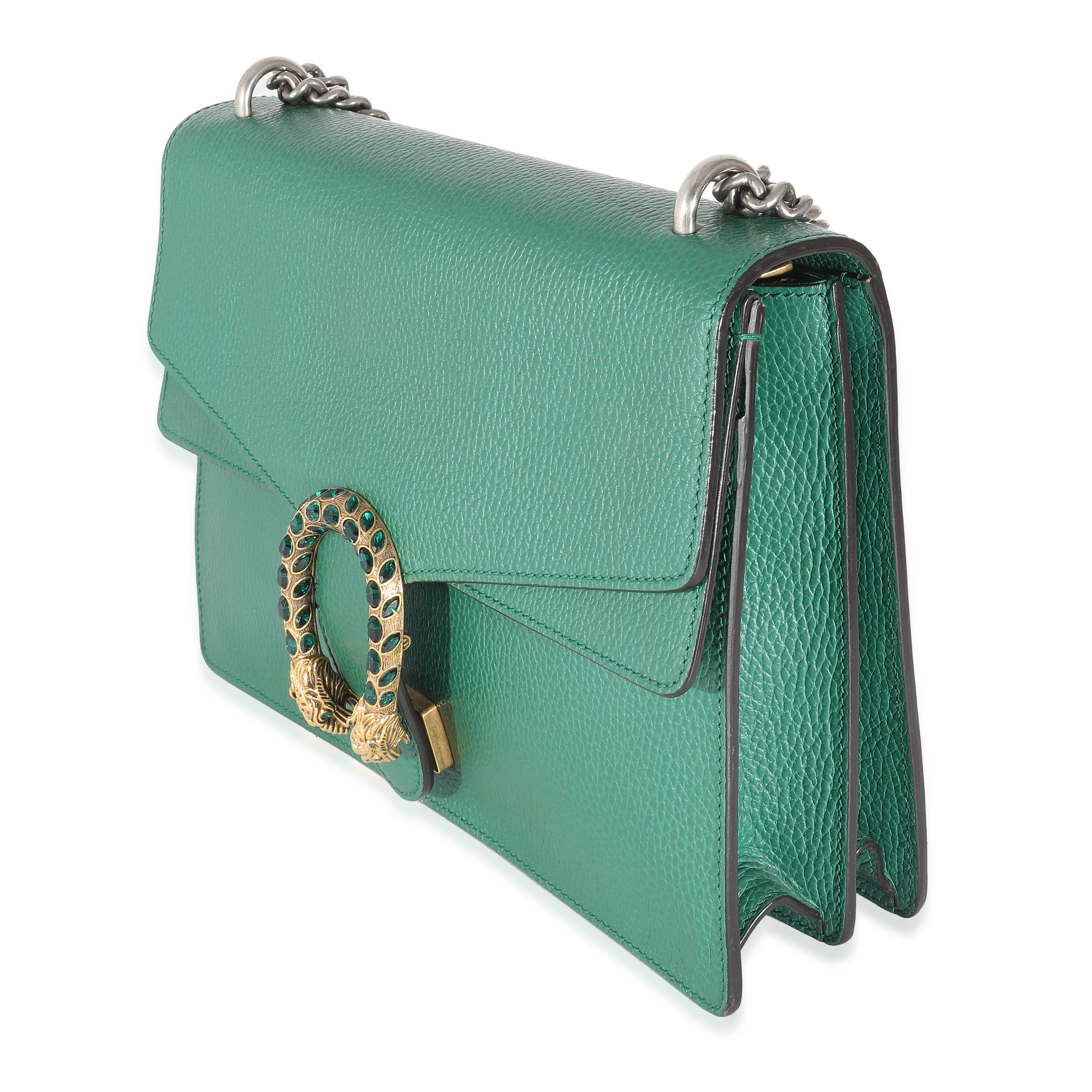 GUCCI - Bolso Dionysus mediano de piel granulada verde esmeralda