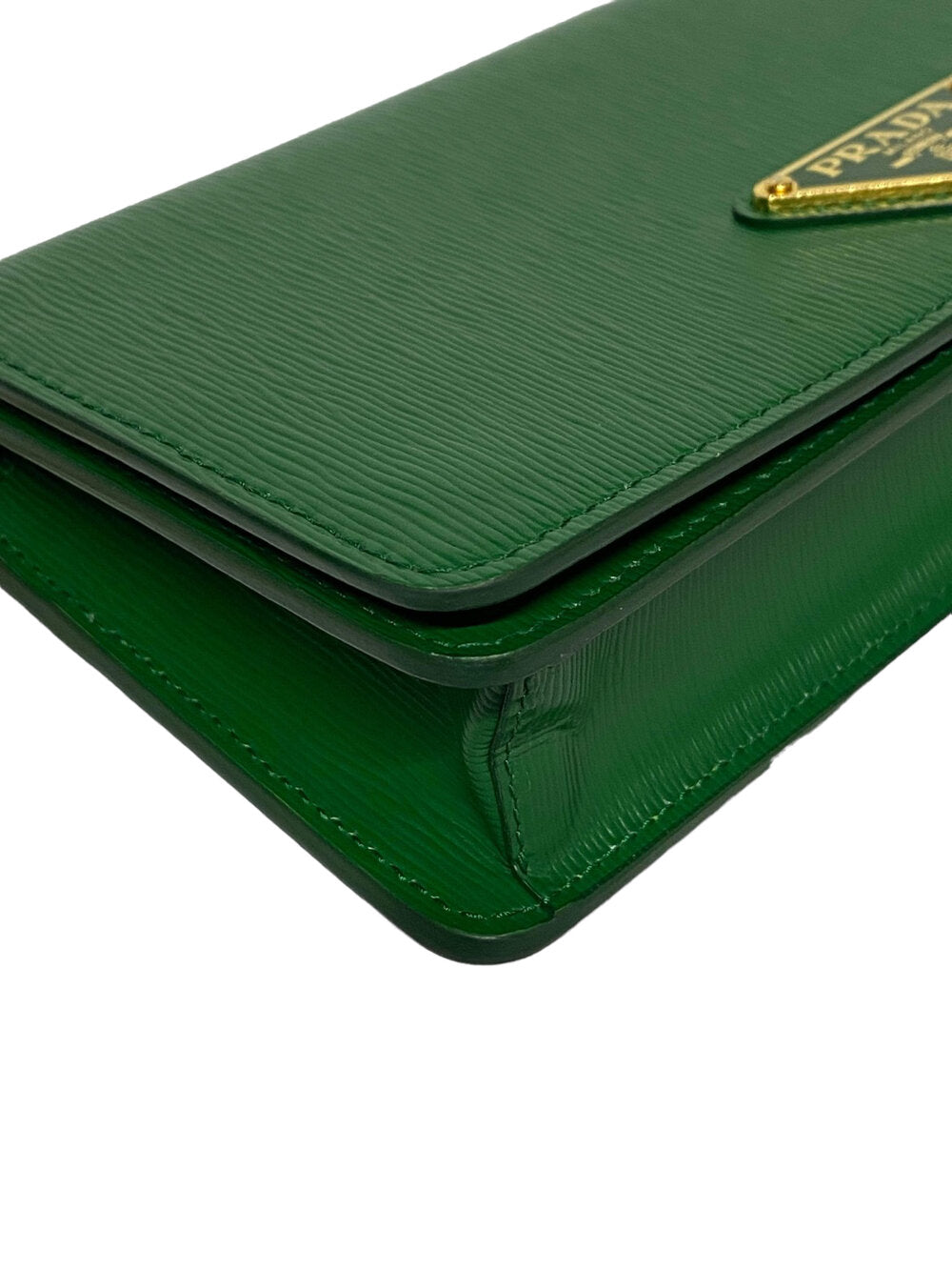 PRADA - Vitello Move Green Leather